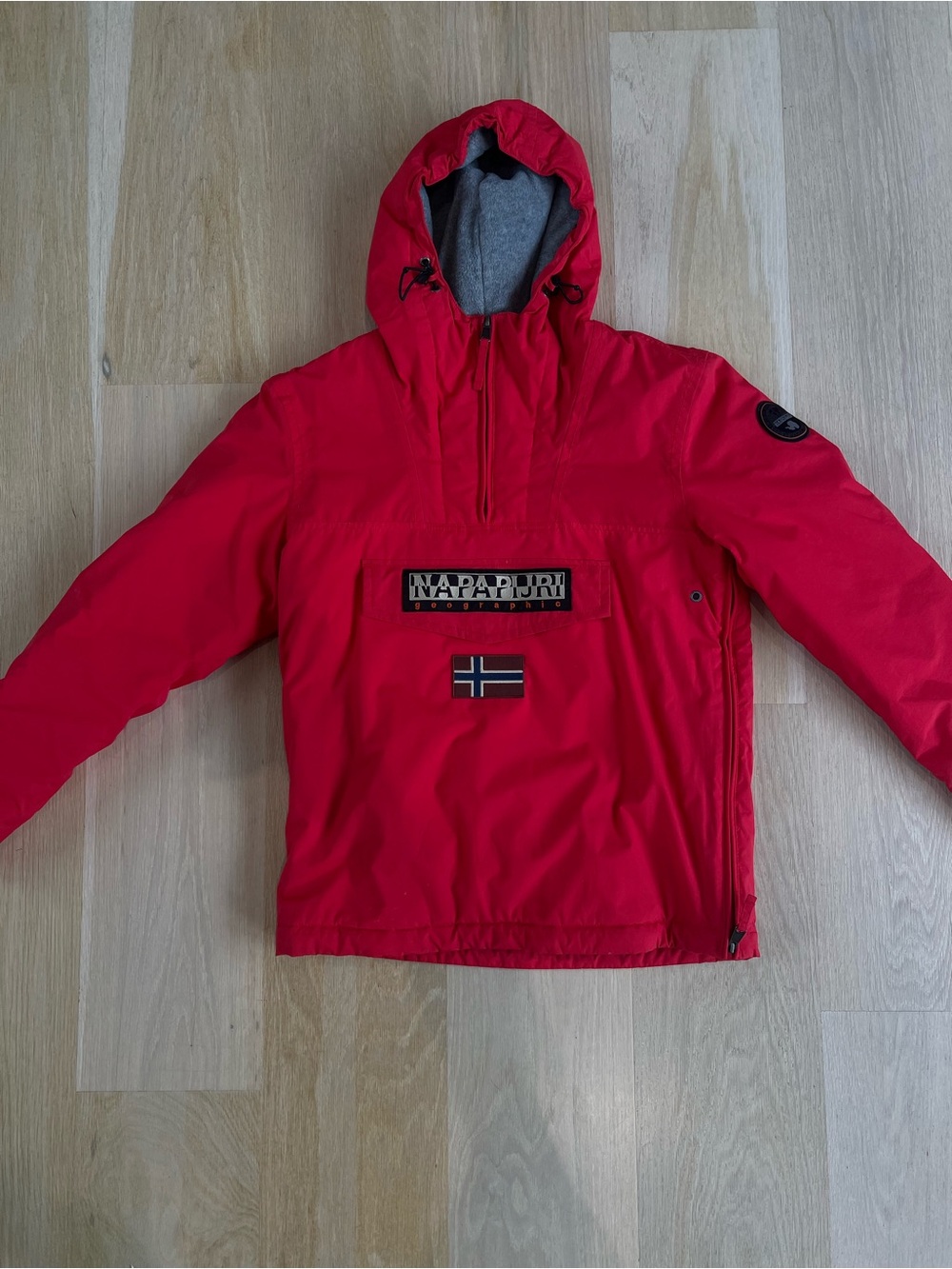 Red Napapijri Winter Fleece Jacket